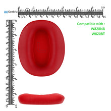 画像をギャラリービューアに読み込む, Geekria イヤーパッド QuickFit 互換性 パッド エディファイアー Edifier W820BT, W828NB ヘッドホンに対応 パッド イヤー / イヤーカップ ( プロテインレザー / 赤 )