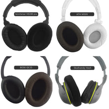 画像をギャラリービューアに読み込む, Geekria イヤーパッド Comfort 互換性 パッド ソニー Sony スティールシリーズ SteelSeries Arctis Turtle Beach スカルキャンディ Skullcandy HyperX and Other Large or Mid-Sized Over-Ear ヘッドホンに対応 パッド イヤー / イヤーカップベロア (ブラック)