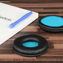 画像をギャラリービューアに読み込む, Geekria イヤーパッド QuickFit互換性 パッド ソニー SONY MDR-ZX600 ヘッドホンに対応 パッド イヤー / イヤーカップ ( プロテインレザー / ブラック 青 )