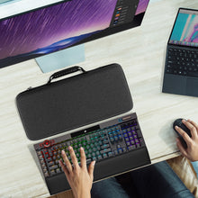 画像をギャラリービューアに読み込む, Geekria フルサイズ キーボードケース ハードシェル トラベルキャリーバッグ 104~108 キー コンピューター メカニカル ゲーミング キーボード用 コルセア Corsair K100 RGB メカニカル、K95 RGB、レイザー Razer BlackWidow V4 Pro 対応