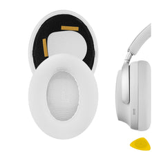 画像をギャラリービューアに読み込む, Geekria イヤーパッド QuickFit 互換性 パッド ボーズ BOSE QuietComfort Ultra, QC Ultra ヘッドホンに対応 パッド イヤー / イヤーカップ プロテインレザー (白)