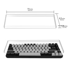画像をギャラリービューアに読み込む, Geekria キーボード カバー ケース 互換品レイザーRazer Huntsman Mini 60%レイアウト RK ROYAL KLUDGE RK61 メカニカルゲーミングキーボー 透明アクリルカバー 保護カバー