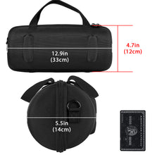 画像をギャラリービューアに読み込む, Geekria スピーカー保護ケース ジェイビーエルJBL Xtreme 3 に対応ケースカバー 交換用ハードシェルスピーカー収納バッグ ポータブルスピーカー保護キャリングケース 充電ケーブル収納ポケット付き (黒)