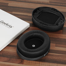 画像をギャラリービューアに読み込む, Geekria イヤーパッド QuickFit 互換性 パッド HyperX Cloud Orbit S ヘッドホンに対応 パッド イヤー / イヤーカップ プロテインレザー (黒)