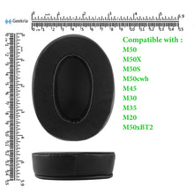 画像をギャラリービューアに読み込む, Geekria イヤーパッド Comfort 互換性 パッド オーディオテクニカ Audio-Technica ATH-M50X M50xBT2, M60X M50S M50cwh M45 M30X M20X ヘッドホンに対応 パッド イヤー / イヤーカップ ( ハイブリッドベロア / ブラック)