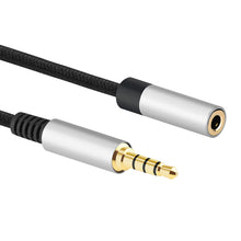 画像をギャラリービューアに読み込む, Geekria 3.5mmオス から 3.5mm メスヘッドフォン Plug アダプター、 変換オーディオ Plug 、 編組ナイロン コード タブレット、ラップトップ、コンピュータ、プロジェクタ、PC (240cm) と互換性があります