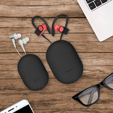 画像をギャラリービューアに読み込む, Geekria 収納ポーチ イヤホンポーチ Beats PowerBeats, EarPods, Jabra Sport Pace, BlueBuds X 等用 シリコーン製 小物整理 携帯用 持ち運びに便利 片手で使える (2個セットM+S)