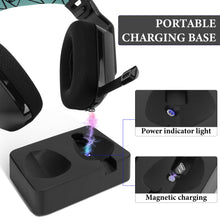 画像をギャラリービューアに読み込む, Geekria ヘッドフォン充電スタンド ロジクール Logicool G733 Lightspeed ワイヤレス ゲーミング ヘッドセット用、3D プリント樹脂製磁気ドック、ゲーミング ヘッドセット ベース (ブラック)