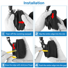 画像をギャラリービューアに読み込む, Geekria イヤーパッド Comfort 互換性 パッド オーディオテクニカ ATH M50X, M50XBT, M60X, M50XBT2, M50, M40X, M30, M20, M10 ヘッドホンに対応 パッド イヤー / イヤーカップ (メッシュファブリック / ブラック)