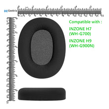 画像をギャラリービューアに読み込む, Geekria イヤーパッド Comfort 互換性 パッド ソニー Sony INZONE H7 (WH-G700), INZONE H9 (WH-G900N) ヘッドホンに対応 パッド イヤー / イヤーカップ (アイスシルク / 黒)