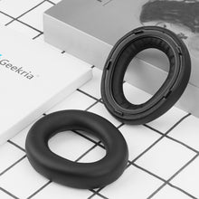 画像をギャラリービューアに読み込む, Geekria イヤーパッド 互換性 パッド ベイヤーダイナミック Beyerdynamic AVENTHO 300 ヘッドホンに対応 パッド イヤー / イヤーカップ プロテインレザー (黒)