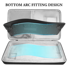 画像をギャラリービューアに読み込む, Geekria ハードシェル トラベル キャリング キーボード ケース、ロジクール Logicool ERGO K860 ワイヤレス エルゴノミクス キーボード、ERGO K860 および MX Master 3S マウス ケース コンボと互換性があります (ダークグレー)