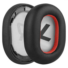 画像をギャラリービューアに読み込む, Geekria イヤーパッド QuickFit 互換性 パッド プラントロニクス Plantronics BackBeat PRO 2, BackBeat PRO 2 Special Edition, Voyager 8200 UC ヘッドホンに対応 パッド イヤークッション / イヤーカップ (プロテインレザー / ブラック / 赤)