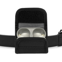 画像をギャラリービューアに読み込む, Geekria イヤホンポーチ ベルトループ付きソニー Sony WF-1000XM6 (YY2985), WF-C710N LinkBuds Open, LinkBuds Fit, WF-C510, WF-1000XM5, WF-1000XM4 対応 イヤホンケース ベルトホルスター バッグストラップ用クリップホルダー付き保護ケースカバー 全面保護 (ブラック)