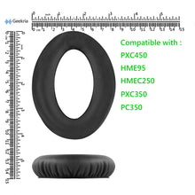 画像をギャラリービューアに読み込む, Geekria QuickFit イヤーパッド 互換性 パッド ゼンハイザー Sennheiser PXC450 PXC350, PC350, HMEC250, HME95 ヘッドホンに対応 イヤパッド/イヤークッション/イヤーカップ ( プロテインレザー / ブラック )