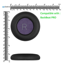 画像をギャラリービューアに読み込む, Geekria イヤーパッド QuickFit 互換性 パッド プラントロニクス Plantronics BackBeat PRO ヘッドホンに対応 パッド イヤー / イヤーカップ (プロテインレザー / ブラック)