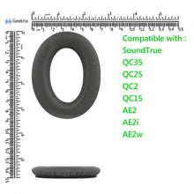 画像をギャラリービューアに読み込む, Geekria QuickFit イヤーパッド 互換性 パッド ボーズ Bose SoundTrue, AE2, AE2i, AE2w Around-Ear ヘッドホンに対応 イヤパッド/イヤークッション/イヤーカップ ( プロテインレザー / 濃い灰色 )