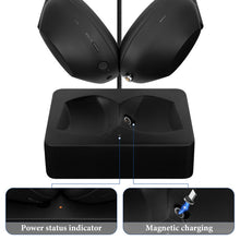 画像をギャラリービューアに読み込む, Geekria ヘッドホン 充電スタンド ソニー Sony WH-1000XM6に対応 3Dプリント 樹脂 マグネットドック ゲーミング ヘッドセットベース (ブラック)
