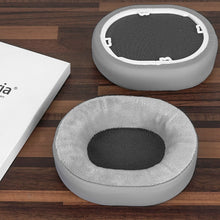 画像をギャラリービューアに読み込む, Geekria イヤーパッド Comfort 互換性 パッド コルセア Corsair HS55, HS65 ヘッドホンに対応 パッド イヤー / イヤーカップ (ハイブリッドベロア / グレーです )