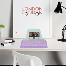 画像をギャラリービューアに読み込む, Geekria コンパクト キーボード ケース、ヴィーガンレザー トラベル ケース、電話とタブレット ホルダー付き、ロジクール Logicool Pebble Keys 2 K380s / ロジクール Logicool K380、Magic Keyboard 対応キーボード ケース (デイドリーム ミント)