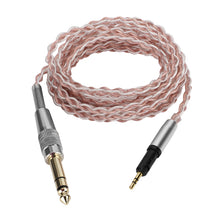 画像をギャラリービューアに読み込む, Geekria Apollo シルバーメッキ アップグレードオーディオケーブル ATH-R50x ヘッドホン対応 3.5mm (1/8'')/6.35mm (1/4'') - 2.5mm 交換用ヘッドホンコード デスクトップアンプ用 (8.2フィート / 2.5m)