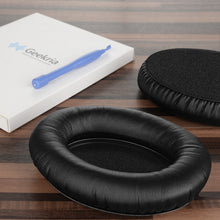 画像をギャラリービューアに読み込む, Geekria イヤーパッド QuickFit 互換性 パッド ゼンハイザー Sennheiser HD525, HD535, HD545, HD565, HD580, HD600, HD650, HD660 S ヘッドホンに対応 パッド イヤー / イヤーカップ ( プロテインレザー / ブラック )