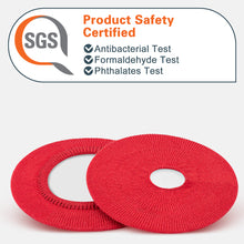 画像をギャラリービューアに読み込む, Geekria カバー 2 ペア 互換性 イヤーパッドカバー (SGS認証済) 劣化防止、防塵 ヘッドホン交換用 ストレッチニット 8-11CM ヘッドホン用 洗濯可 (中型 /レッド)