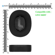 画像をギャラリービューアに読み込む, Geekria イヤーパッド Sport 互換性 パッド ジェイビーエル JBL LIVE 500BT ヘッドホンに対応 パッド イヤー / イヤーカップ 冷却ジェル (黒)