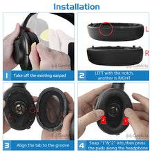 画像をギャラリービューアに読み込む, Geekria イヤーパッド QuickFit 互換性 パッド ソニー Sony MDR-100A MDR-100AAP MDR-H600A ヘッドホンに対応 パッド イヤー / イヤーカップ (プロテインレザー / 灰色がかった緑 )