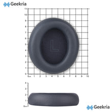 画像をギャラリービューアに読み込む, Geekria イヤーパッド QuickFit 互換性 パッド アンカー Anker Soundcore Life Q30, Soundcore by Anker Life Q35 ヘッドホンに対応 パッド イヤー / イヤーカップ ( プロテインレザー / 青 )