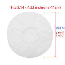 画像をギャラリービューアに読み込む, Geekria カバー 200個入(100ペア) ヘッドホンカバー 劣化防止、防塵 イヤーパッドカバー ストレッチニット 8-11cm ヘッドホンMRI ヘッドセットヘッドホン用 劣化防止、防塵 (中 / ホワイト)