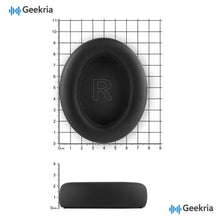 画像をギャラリービューアに読み込む, Geekria イヤーパッド QuickFit 互換性 パッド アンカー Anker Soundcore Life Q10, Life 2 NEO BT ヘッドホンに対応 パッド イヤー / イヤーカップ プロテインレザー (ブラック)