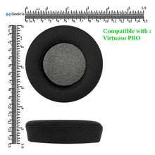 画像をギャラリービューアに読み込む, Geekria イヤーパッド Comfort 互換性 パッド コルセア Corsair Virtuoso PRO ヘッドホンに対応 パッド イヤー / イヤーカップメッシュファブリック (黒)