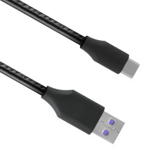 画像をギャラリービューアに読み込む, Geekria PUレザー 充電ケーブル 互換性 Type-C 充電コード USB to USB-C ジェイバード JayBirdVISTA 2, JBD-VST-001, VISTA に対応 (黒 / 30cm 2パック)