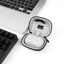 画像をギャラリービューアに読み込む, Geekria シールド イヤフォン ケース ソニー Sony LinkBuds Open, LinkBuds Fit, WF-1000XM5, WF-1000XM4 完全ワイヤレス イヤフォンと互換性あり、交換用ハードシェル トラベル キャリング バッグカラビナ クリップ付き (濃い灰色)