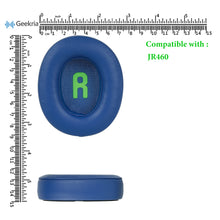 画像をギャラリービューアに読み込む, Geekria イヤーパッド QuickFit 互換性 パッド ジェイビーエル JBL JR460 ヘッドホンに対応 パッド イヤー / イヤーカップ プロテインレザー (青)