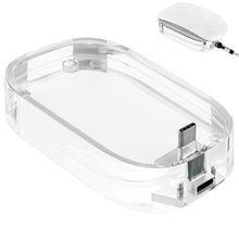 画像をギャラリービューアに読み込む, Geekria マウス充電ステーション、アクリル製マウス充電ドック、マウススタンド、アップル Apple Magic Mouse (USB-C) 対応、Magic Mouse アクセサリ(透明)