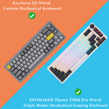 画像をギャラリービューアに読み込む, Geekria 65%キーボードノブダストカバー、68キーコンピュータメカニカルワイヤレスキーボード用透明アクリルキーパッドカバー、Keychron Q2、Keychron V2に対応