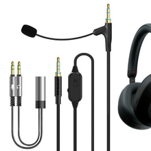 画像をギャラリービューアに読み込む, Geekria クリップマイク コンデンサーマイク ピンマイク ミニマイク クリップ式 スマホマイク ヘッドホンケーブル ゲームおよび会議用ソニー Sony WH-ULT900N WH-1000XM5 WH-1000XM4 WH-XB920N ヘッドセットと互換性があり 3.5mm ブームマイク付き 交換コード 音量/ミュートコントロール (170 cm)