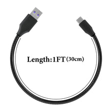 画像をギャラリービューアに読み込む, Geekria PUレザー 充電ケーブル 互換性 Type-C 充電コード USB to USB-C ジェイブイシー JVC HA-NP50T HAAE5TB HAA9TW HAZ55TW HAA7T2 に対応 (黒 / 30cm 2パック)