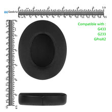 画像をギャラリービューアに読み込む, Geekria イヤーパッド Sport 互換性 パッド ロジクール Logicool G433, G233, GPro X2 ヘッドホンに対応 パッド イヤー / イヤーカップ ( 冷却ジェル / ブラック )