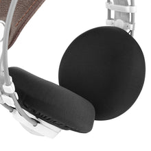 画像をギャラリービューアに読み込む, Geekria カバー 2 ペア 互換性 イヤーパッドカバー (SGS認証済) 劣化防止、防塵 ヘッドホン交換用 ストレッチニット 11-15CM ヘッドホン用 洗濯可 (Size L / ブラック)