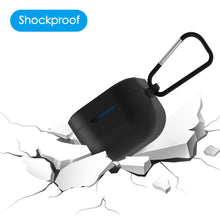 画像をギャラリービューアに読み込む, Geekria シリコン カバー 互換性 カバー Audio-Technica ATH-SQ1TW 対応 True Wireless Earbuds 充電ケース充電ケースカバー 外装カバー キーホルダーフック付き、充電ポートアクセス可能 (Black)