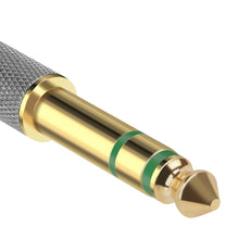 画像をギャラリービューアに読み込む, Geekria 6.35mm (1/4") オス - 3.5mm (1/8") メス ステレオ オーディオ ジャック ヘッドフォン プラグ アダプター、アルミ合金変換オーディオ プラグ、金メッキ アダプター