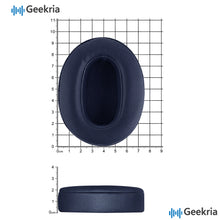 画像をギャラリービューアに読み込む, Geekria イヤーパッド QuickFit 互換性 パッド ソニー Sony WH-XB900N/ WH-CH710N/ WH-CH720N/ WH-RF400/ MDR-RF895RK ヘッドホンに対応 パッド イヤー / イヤーカップ ( プロテインレザー / 青)