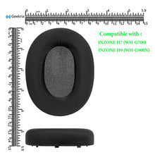 画像をギャラリービューアに読み込む, Geekria イヤーパッド Sport 互換性 パッド ソニー Sony INZONE H7 (WH-G700), INZONE H9 (WH-G900N) ヘッドホンに対応 パッド イヤー / イヤーカップ (冷却ジェル / 黒)