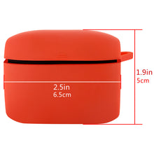 画像をギャラリービューアに読み込む, Geekria シリコンケース Jabra Elite Active 65t, Jabra Elite 65t 完全ワイヤレスイヤホン 対応 高品質 シリコンカバー 保護ケース 全面保護カバー 耐衝撃 軽量小型 落下防止 装着充電可能 カラビナ付き 防塵栓 レッド