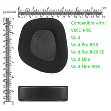 画像をギャラリービューアに読み込む, Geekria イヤーパッド Sport 互換性 パッド コルセア Corsair VOID PRO, Void Pro RGB, Void Pro RGB SE, Void Elite, Void Elite RGB ヘッドホンに対応 パッド イヤー / イヤーカップ (冷却ジェル / 黒)
