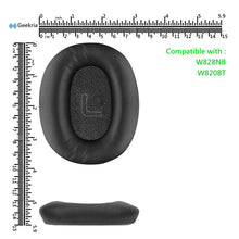 画像をギャラリービューアに読み込む, Geekria イヤーパッド QuickFit 互換性 パッド エディファイアー Edifier W820BT, W828NB ヘッドホンに対応 パッド イヤー / イヤーカップ (プロテインレザー / ブラック)