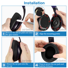 画像をギャラリービューアに読み込む, Geekria イヤーパッド Sport 互換性 パッド ビーツバイドクタードレ Beats Studio Pro ヘッドホンに対応 パッド イヤー / イヤーカップ 冷却ジェル (黒)